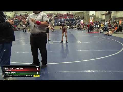 12U 98 Gage Brady Sons Of Atlas Vs Santiago Cabrera Pistol WC