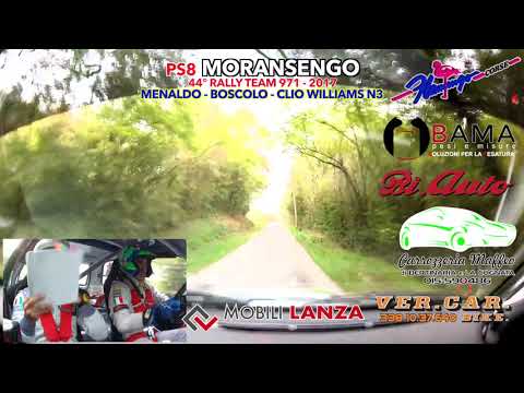 #Camera Car - 44° Rally Team 971 PS8 Moransengo (Menaldo-Boscolo) Clio Williams N3