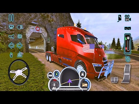 Electric Truck Driving Offroad | Truck Simulator USA Evolution | Mobile Gameplay #17 | Android Ios