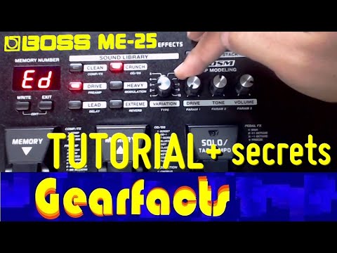 Boss ME-25 tutorial with HIDDEN FEATURES!