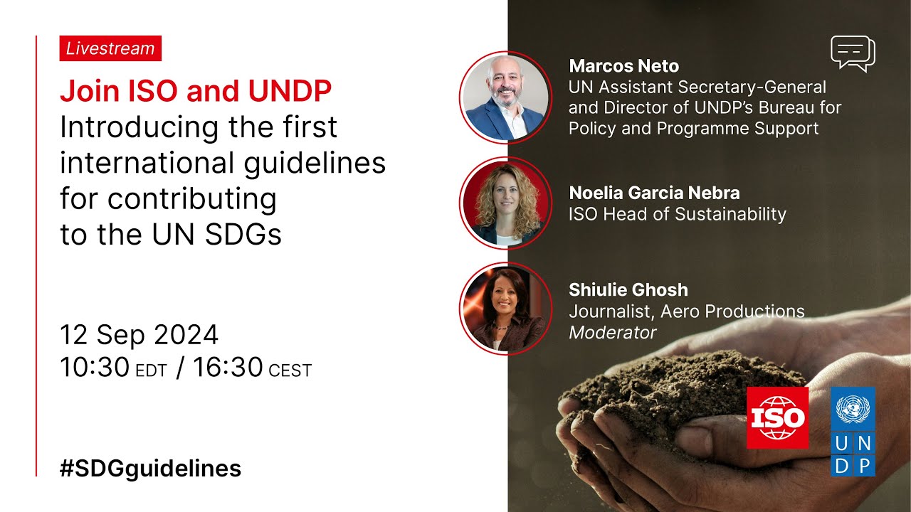 Accelerating SDG progress: Join ISO and UNDP for a groundbreaking launch! 🌍