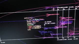 DIN52 test: drone flight, modulating gravity, pulsing spiral waveforms