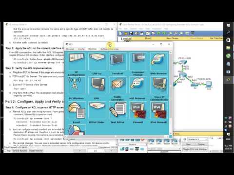 [CCNA S2] 9.3.2.10 Configuring Extended ACLs Scenario 1
