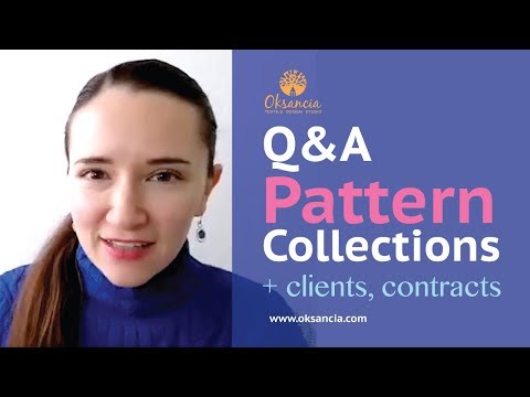Q&A: How to design repeat pattern collections. How to find customers for textile design projects