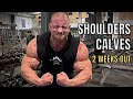 Krizo SHOULDERS + CALVES Workout | 2 Weeks Out of EVLS Prague Pro