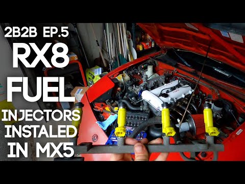 Installing RX8 Fuel Injectors in the Miata! | 2Broke2Boosted Ep. 5