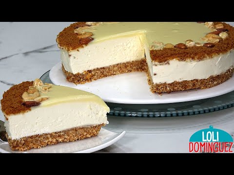 TARTA DE QUESO SIN HORNO Y SIN GELATINA NI LECHE CONDENSADA - TARTAS - DULCES - POSTRES - CHEESECAKE