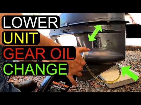 How to Change Lower Unit Gear Oil On Yamaha 115 Outboard
