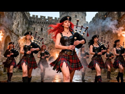 Warrior March of the Highlands | Epic Scottish Women with Bagpipes & Drums