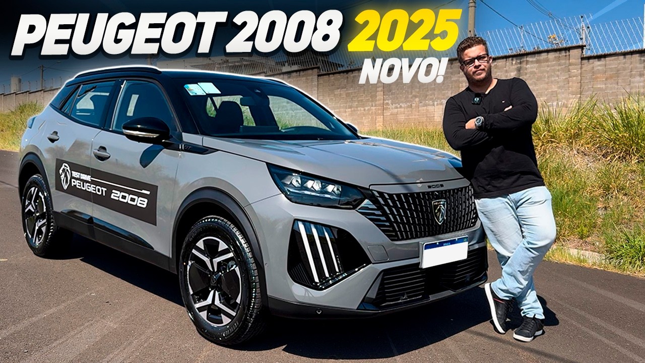 TESTE NOVO PEUGEOT 2008 2025 - CONSUMO, 0-100 E MUITO MAIS