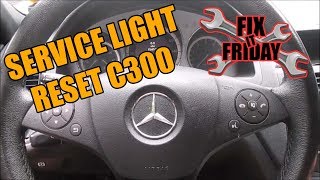 Service Light Reset 2007-2014 Mercedes C300, C350, C63 | Fix It Friday