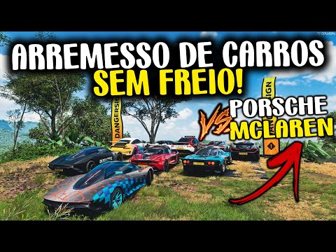 BRAKELESS CAR THROW - MCLAREN VS PORSCHE - FORZA HORIZON 5 ONLINE