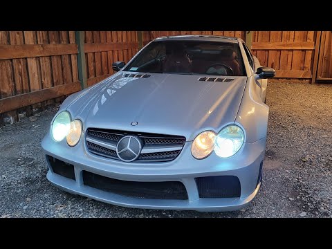 2003 SL55 AMG with Black Series wide body kit.