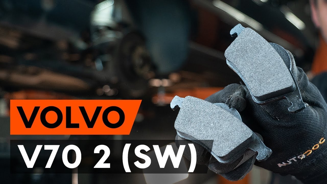 Como mudar pastilhas de travão da parte traseira em Volvo V70 SW - guia de substituição