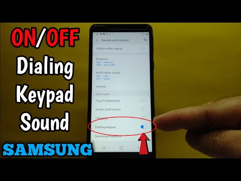 How to turn ON/OFF dialing keypad sound on Samsung Galaxy A01 Core