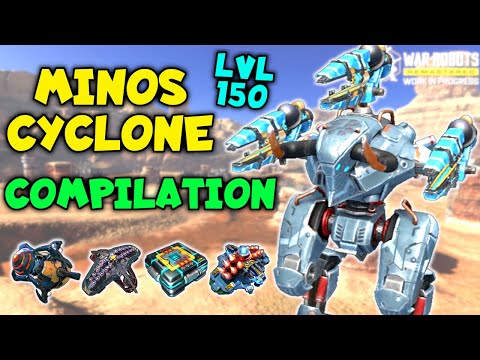 Destruction! MINOS CYCLONE Compilation | War Robots Max Level 150 Titans Gameplay WR