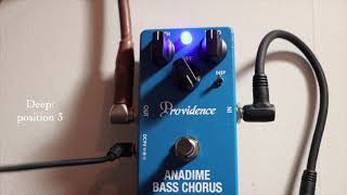 Video thumbnail for Providence Anadime Bass Chorus ABC-1 (bass demo) by Ioannis T.