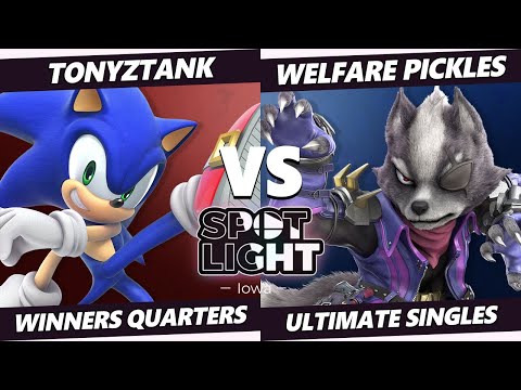 Spotlight: Iowa Winners Quarters - TonyZTank (Sonic) Vs. Welfare Pickles (Wolf) SSBU Ultimate