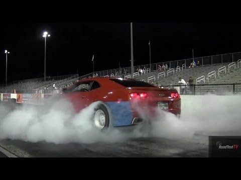 Vortech YSI Supercharged Camaro SS - 1/4 mile Drag Race Video - Road Test TV ®