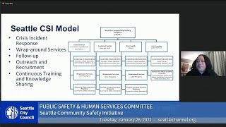 Seattle City Council Public Safety &amp; Human Services Committee 1/26/21