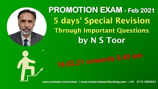 Bank Promn Exam-Revision Class  LIVE with N S Toor - 16.02.21 (5.45 am)