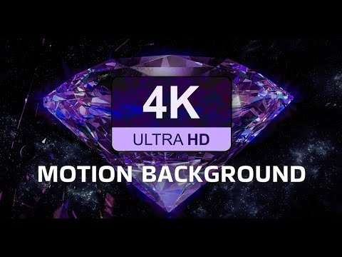 4K UHD Background Visuals for Luxury Club Party | DJ Visuals Screensaver 2025 | Rotating Diamond