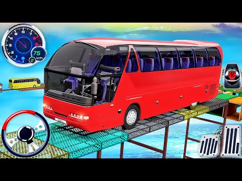 Mega Ramp Bus Stunt Racing 3D - Impossible Offroad Bus Driving Simulator - Android GamePlay