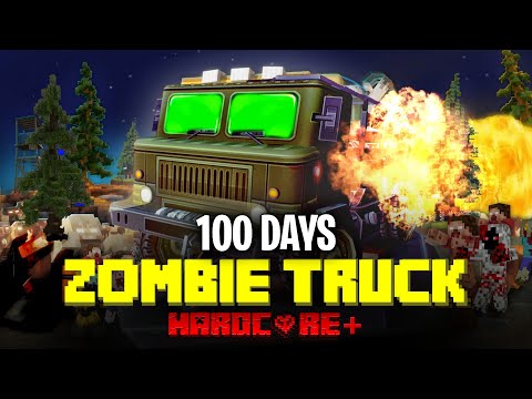 BucketHead Gaming - 100 DAYS ON A MEGA TRUCK IN A ZOMBIE APOCALYPSE IN MINECRAFT...HINDI (PART-1)