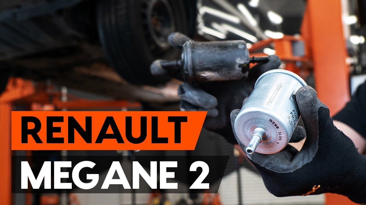 Como mudar filtro de combustível em Renault Megane 2 - guia de substituição