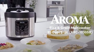 Aroma Housewares 20-Cup (cooked) / 5Qt. Rice & Grain Cooker [ARC-1030SB]