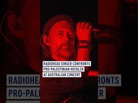 Thom Yorke walks off stage after clashing with pro-Palestine protester in Australia