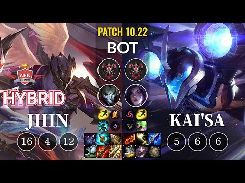 APK HyBrid Jhin vs Kai'Sa Bot - KR Patch 10.22