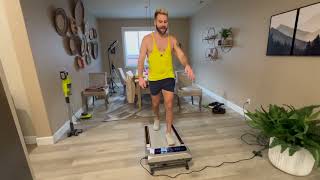 Walking Pad Treadmill with 15% 12-Level Auto Incline & UI Screen, Trisomy 3.5HP Foldable Under Desk