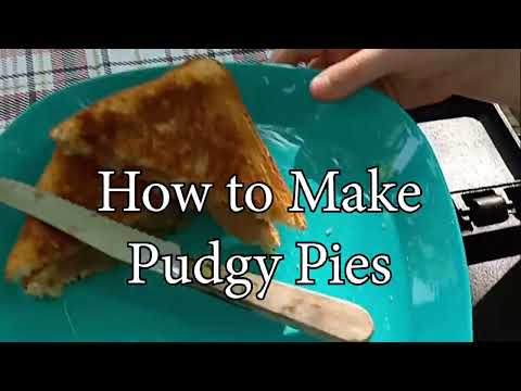 Making Pudgy Pies on the Campfire
