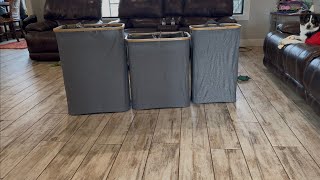 JOLLYIN Foldable Laundry Hamper with Lid