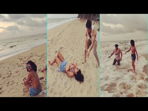 ACTRESS AMALA PAUL HOT IN THE BEACH WITH FRIENDS