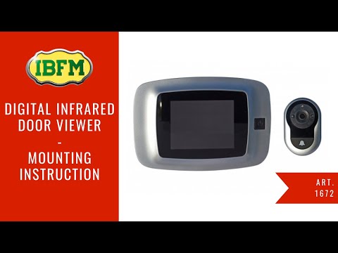I.B.F.M.|Art. 1672|Digital door viewer|Mounting instruction