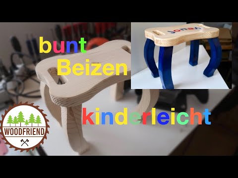 Holz beizen, kinderleicht / stain wood