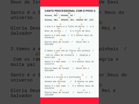 Hosana Hey Hosana Há - Domingo de Ramos