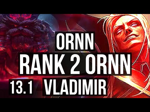 ORNN vs VLAD (TOP) | Rank 2 Ornn, 1/2/10, Rank 25 | KR Grandmaster | 13.1