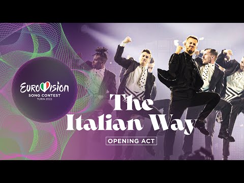 Opening Act: THE ITALIAN WAY - Second Semi-Final - Eurovision 2022 - Turin