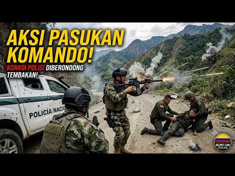 Pasukan Kolombia Merespon Serangan Mendadak Kelompok Bersenjata Terhadap Konvoi Polisi