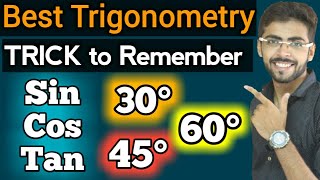 Trigonometry Trick to Remember Values | trigonometry for ssc cgl | Trigonometry in Hindi |