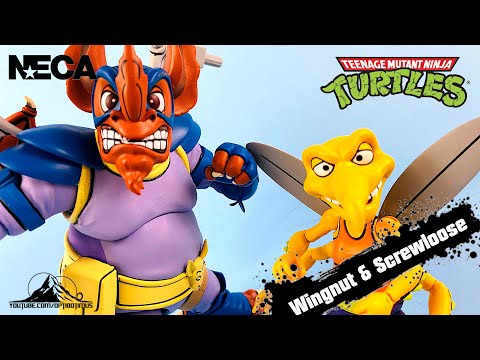 NECA TOYS Teenage Mutant Ninja Turtles WINGNUT AND SCREW LOOSE Video Review