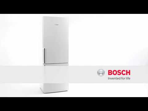 Bosch Freestanding Fridge Freezer Low Frost KGV39VWEAG - White Video 3