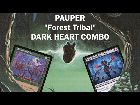 Let's go INTO THE WOODS! Pauper Jund Dark Heart of the Wood Life Drain Forest Tribal Combo MTG ELD
