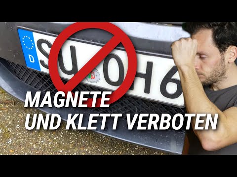 Kennzeichen mit Klett oder Magnete befestigen verboten | 83metoo Talks