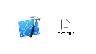 How to create a txt file in Xcode and use it for input file