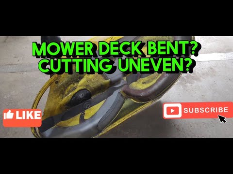 How to check if your mower deck is bent.