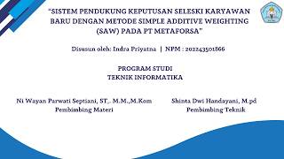 Download lagu Simulasi Aplikasi Tugas Akhir | Indra Priyatna | 202243501866 mp3